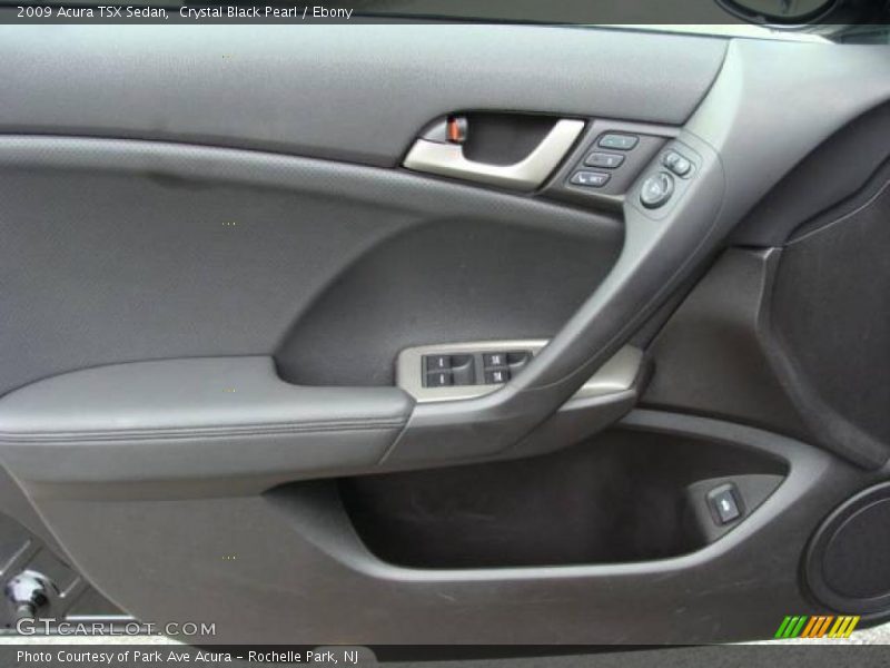 Crystal Black Pearl / Ebony 2009 Acura TSX Sedan
