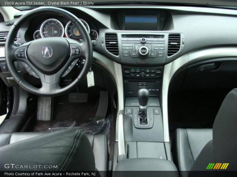 Crystal Black Pearl / Ebony 2009 Acura TSX Sedan
