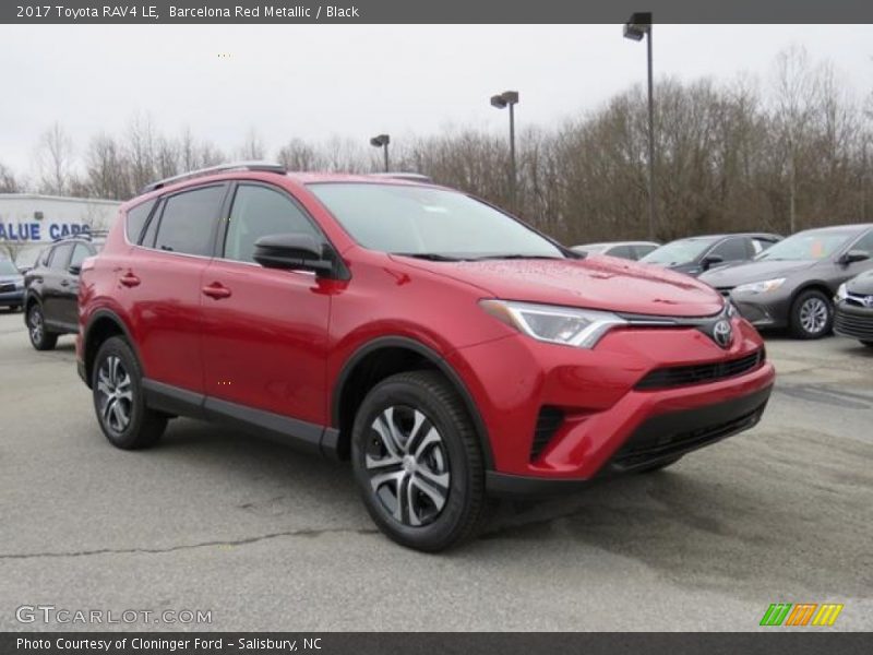 Barcelona Red Metallic / Black 2017 Toyota RAV4 LE