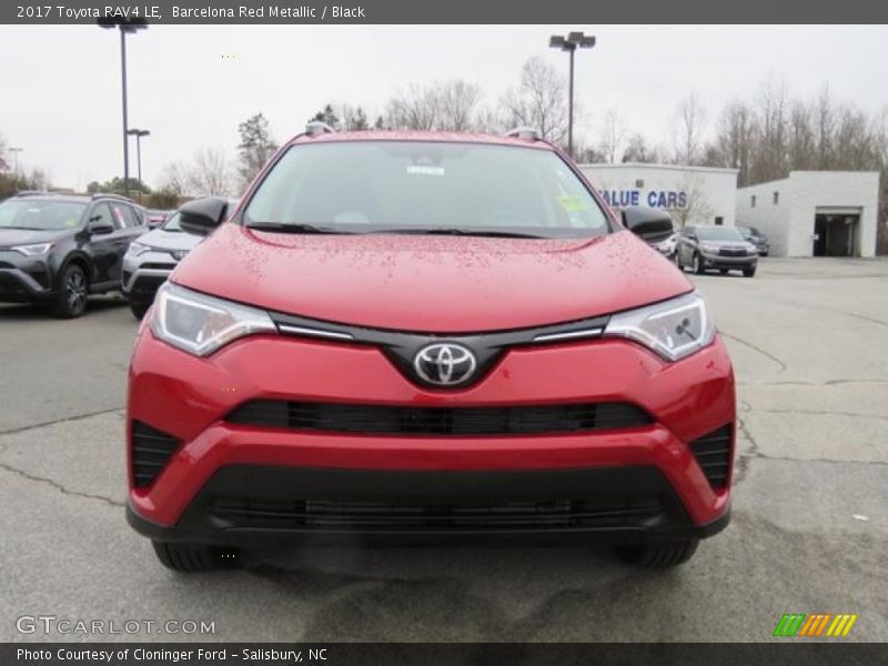 Barcelona Red Metallic / Black 2017 Toyota RAV4 LE