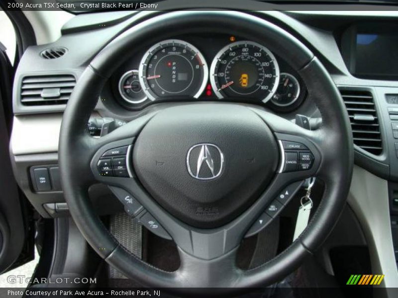 Crystal Black Pearl / Ebony 2009 Acura TSX Sedan