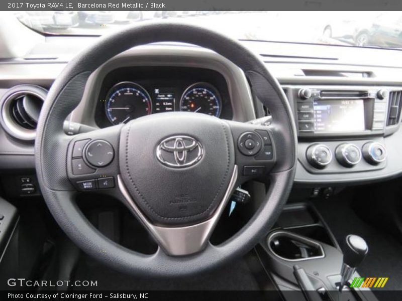 Barcelona Red Metallic / Black 2017 Toyota RAV4 LE
