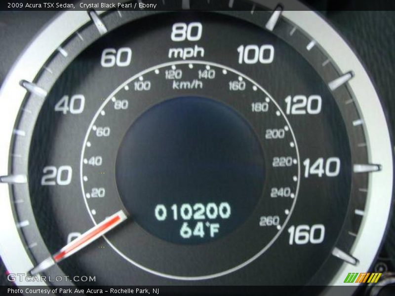 Crystal Black Pearl / Ebony 2009 Acura TSX Sedan