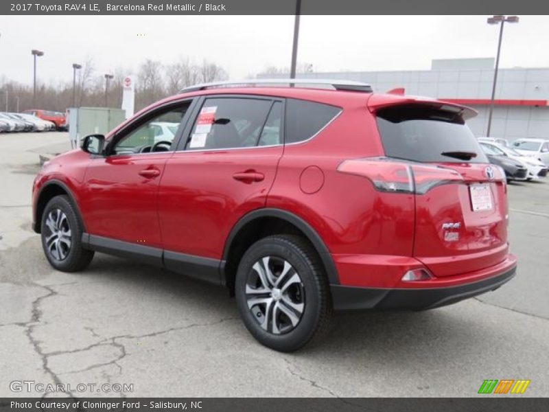 Barcelona Red Metallic / Black 2017 Toyota RAV4 LE