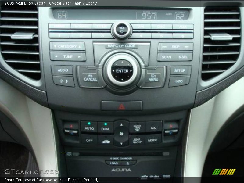 Crystal Black Pearl / Ebony 2009 Acura TSX Sedan