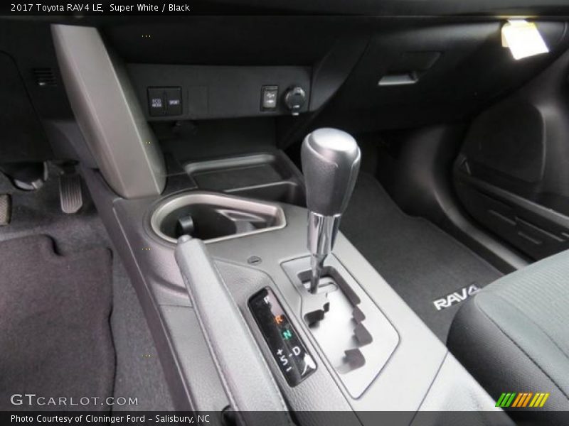 Super White / Black 2017 Toyota RAV4 LE