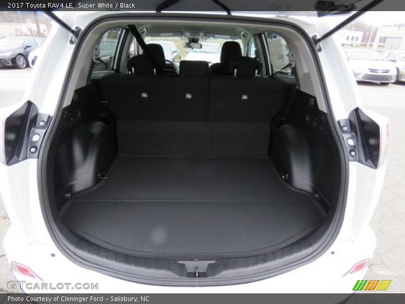 Super White / Black 2017 Toyota RAV4 LE