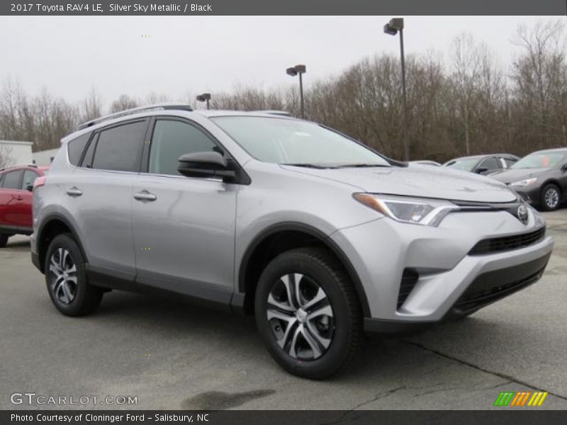 Silver Sky Metallic / Black 2017 Toyota RAV4 LE