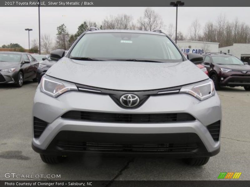 Silver Sky Metallic / Black 2017 Toyota RAV4 LE