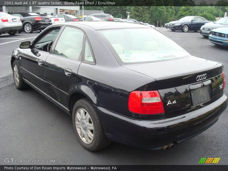 Ebony Pearl Effect / Ecru/Onyx 2001 Audi A4 1.8T quattro Sedan