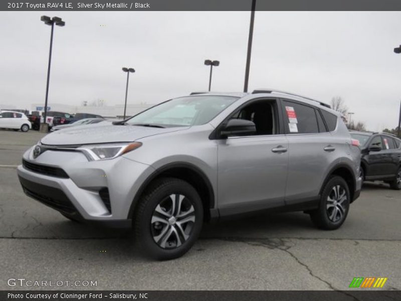 Silver Sky Metallic / Black 2017 Toyota RAV4 LE
