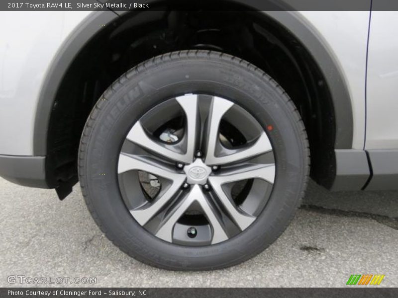 Silver Sky Metallic / Black 2017 Toyota RAV4 LE