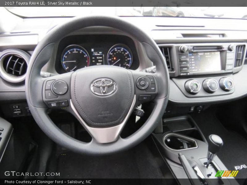 Silver Sky Metallic / Black 2017 Toyota RAV4 LE