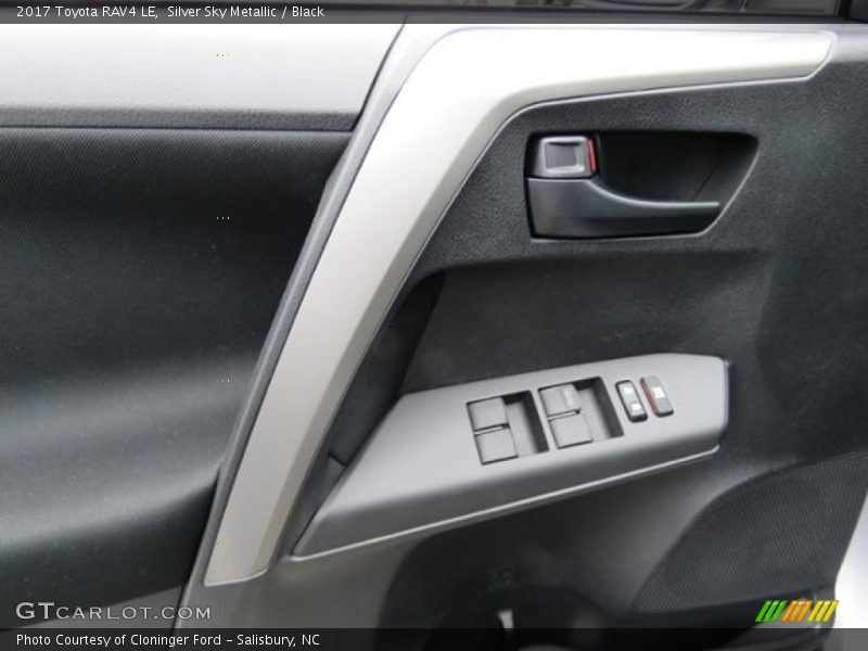 Silver Sky Metallic / Black 2017 Toyota RAV4 LE