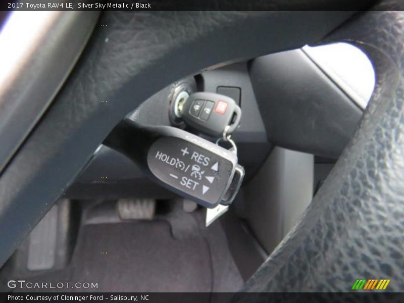 Silver Sky Metallic / Black 2017 Toyota RAV4 LE