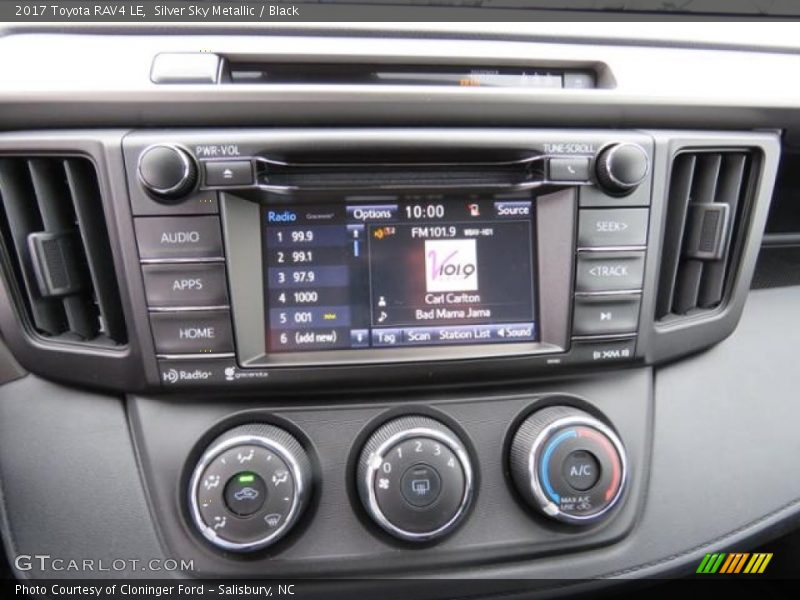 Silver Sky Metallic / Black 2017 Toyota RAV4 LE