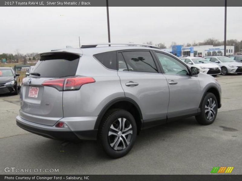 Silver Sky Metallic / Black 2017 Toyota RAV4 LE