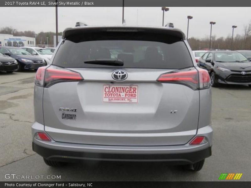 Silver Sky Metallic / Black 2017 Toyota RAV4 LE