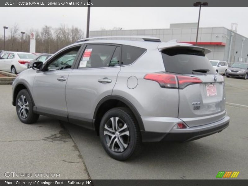 Silver Sky Metallic / Black 2017 Toyota RAV4 LE