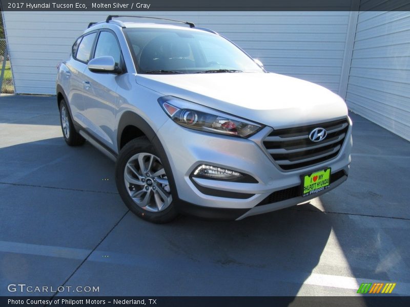 Molten Silver / Gray 2017 Hyundai Tucson Eco