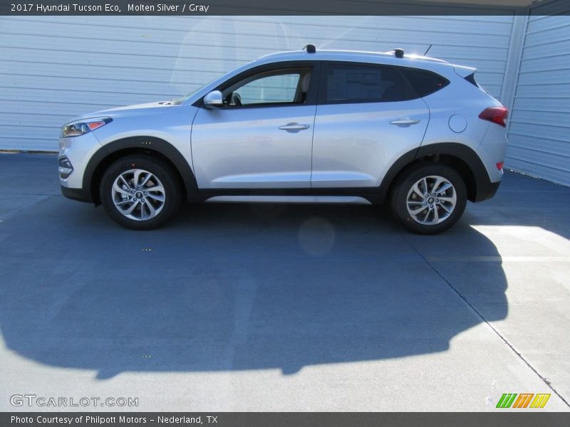 Molten Silver / Gray 2017 Hyundai Tucson Eco