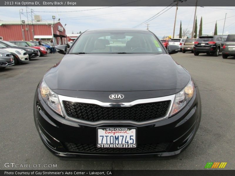 Ebony Black / Beige 2013 Kia Optima EX