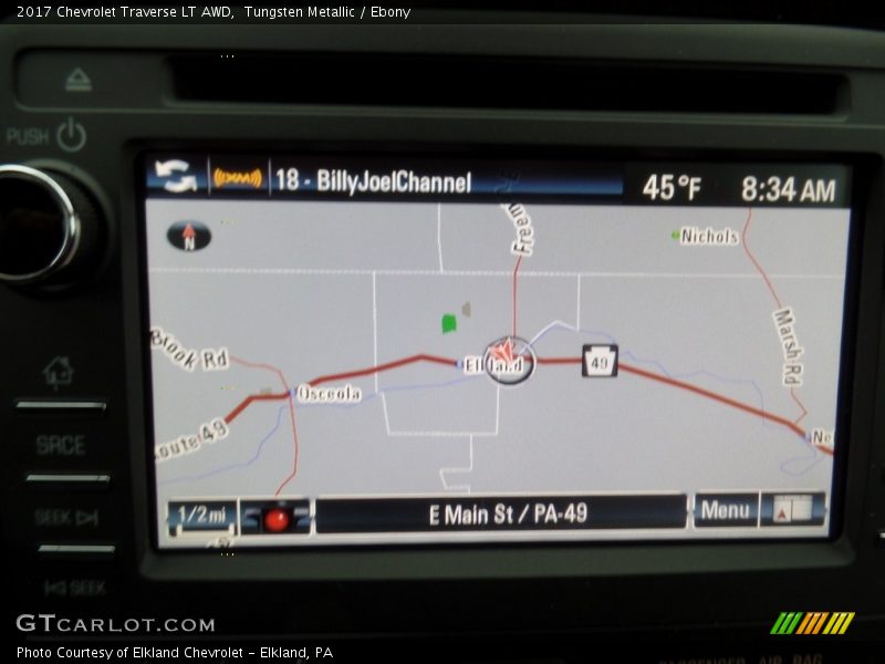 Tungsten Metallic / Ebony 2017 Chevrolet Traverse LT AWD