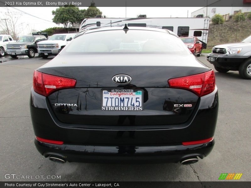 Ebony Black / Beige 2013 Kia Optima EX