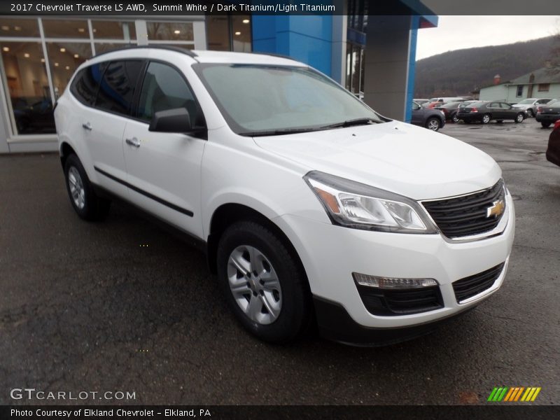Summit White / Dark Titanium/Light Titanium 2017 Chevrolet Traverse LS AWD