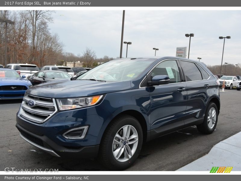 Blue Jeans Metallic / Ebony 2017 Ford Edge SEL