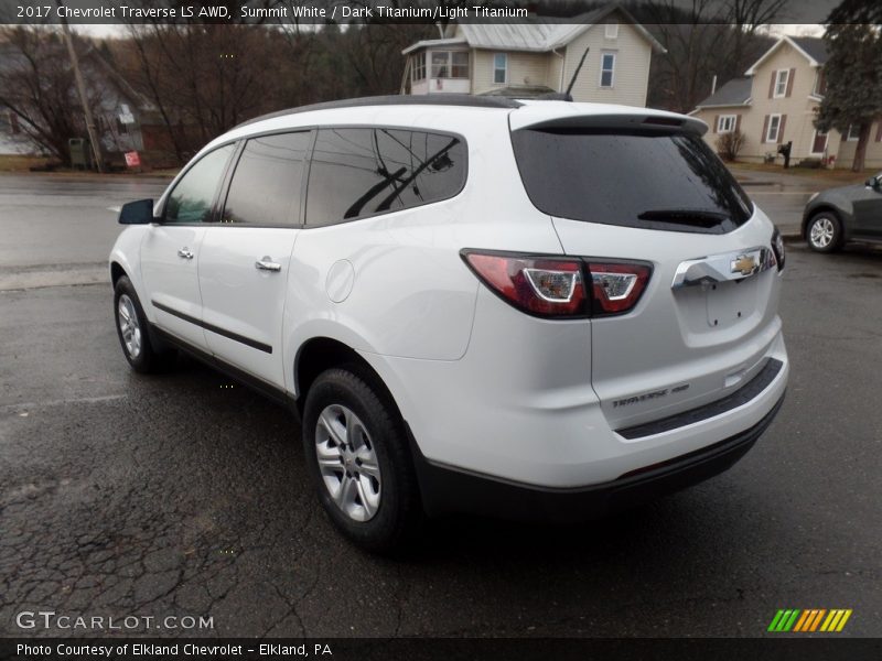 Summit White / Dark Titanium/Light Titanium 2017 Chevrolet Traverse LS AWD