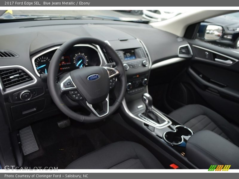 Blue Jeans Metallic / Ebony 2017 Ford Edge SEL