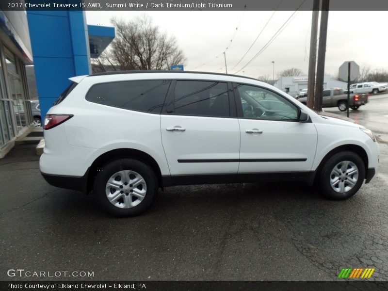 Summit White / Dark Titanium/Light Titanium 2017 Chevrolet Traverse LS AWD