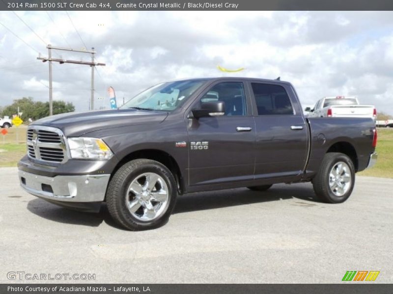 Granite Crystal Metallic / Black/Diesel Gray 2014 Ram 1500 SLT Crew Cab 4x4