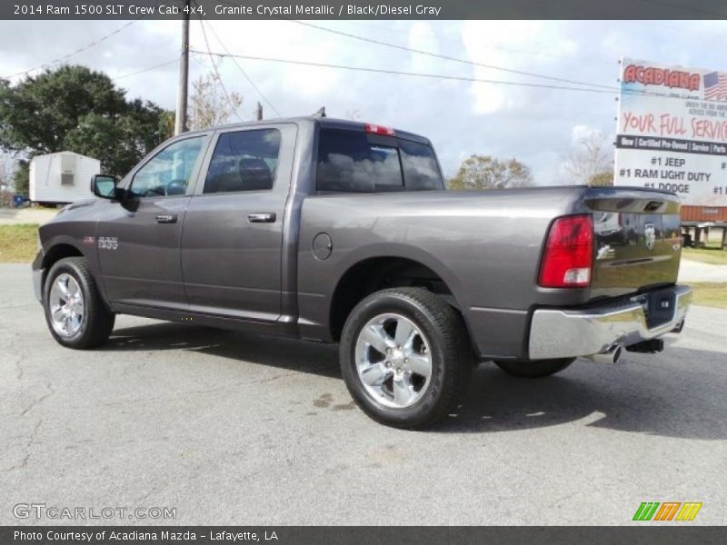 Granite Crystal Metallic / Black/Diesel Gray 2014 Ram 1500 SLT Crew Cab 4x4