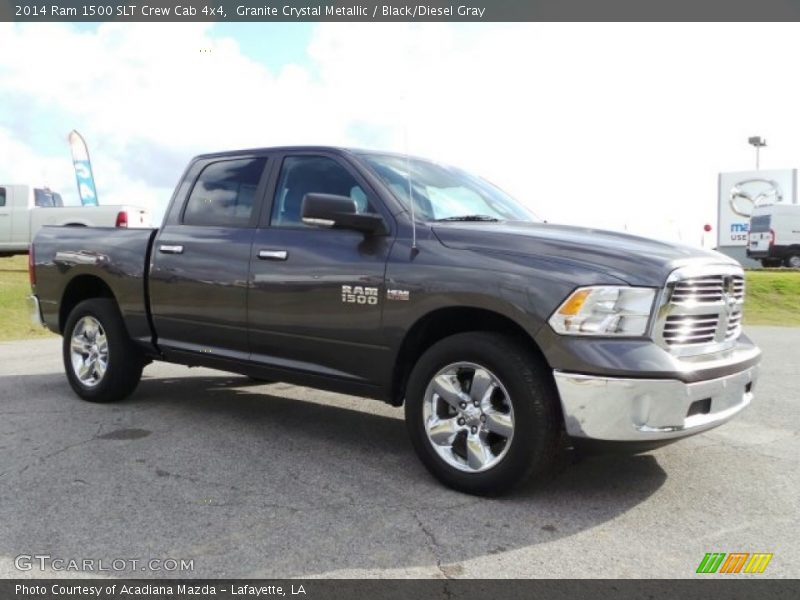 Granite Crystal Metallic / Black/Diesel Gray 2014 Ram 1500 SLT Crew Cab 4x4