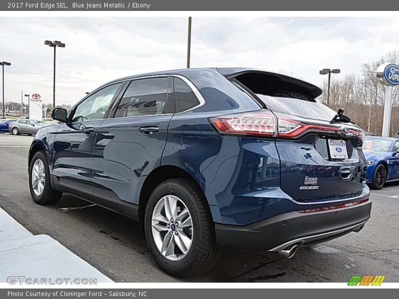 Blue Jeans Metallic / Ebony 2017 Ford Edge SEL