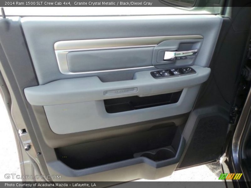Granite Crystal Metallic / Black/Diesel Gray 2014 Ram 1500 SLT Crew Cab 4x4