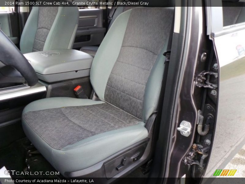 Granite Crystal Metallic / Black/Diesel Gray 2014 Ram 1500 SLT Crew Cab 4x4