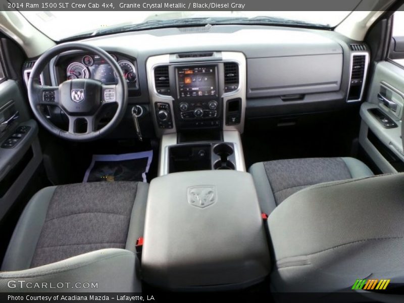 Granite Crystal Metallic / Black/Diesel Gray 2014 Ram 1500 SLT Crew Cab 4x4