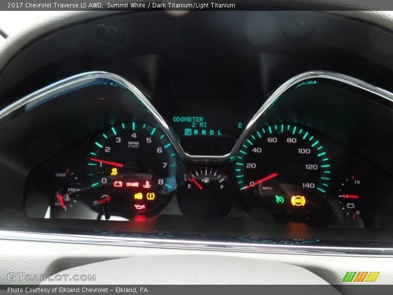 Summit White / Dark Titanium/Light Titanium 2017 Chevrolet Traverse LS AWD