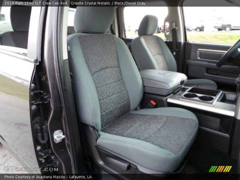 Granite Crystal Metallic / Black/Diesel Gray 2014 Ram 1500 SLT Crew Cab 4x4