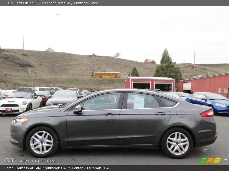 Magnetic Metallic / Charcoal Black 2015 Ford Fusion SE