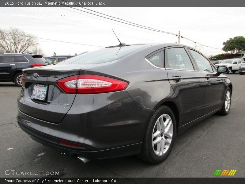 Magnetic Metallic / Charcoal Black 2015 Ford Fusion SE