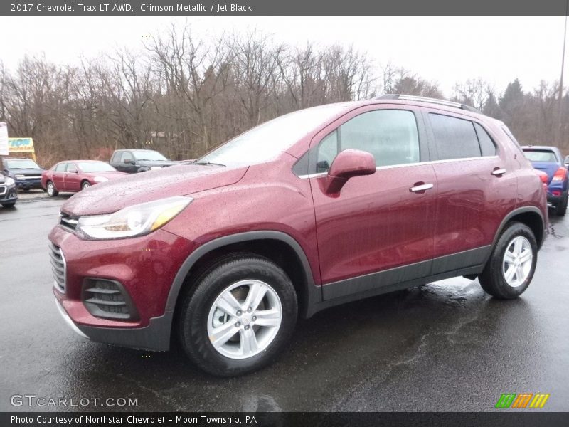 Crimson Metallic / Jet Black 2017 Chevrolet Trax LT AWD