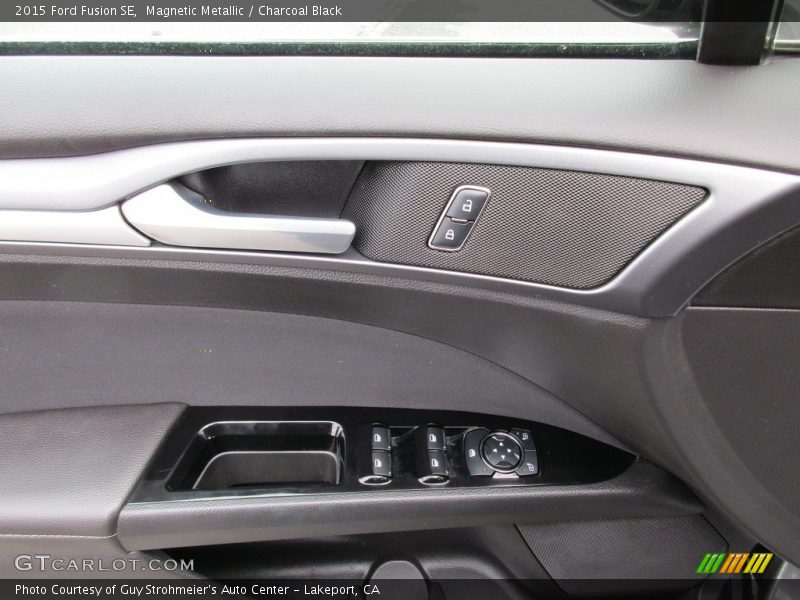 Magnetic Metallic / Charcoal Black 2015 Ford Fusion SE