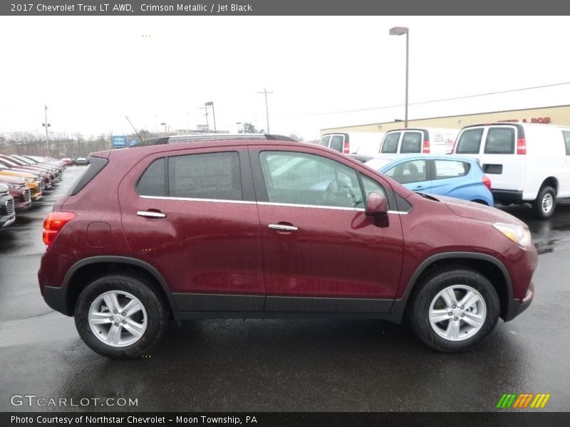 Crimson Metallic / Jet Black 2017 Chevrolet Trax LT AWD