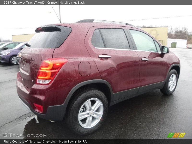 Crimson Metallic / Jet Black 2017 Chevrolet Trax LT AWD