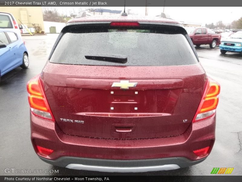 Crimson Metallic / Jet Black 2017 Chevrolet Trax LT AWD