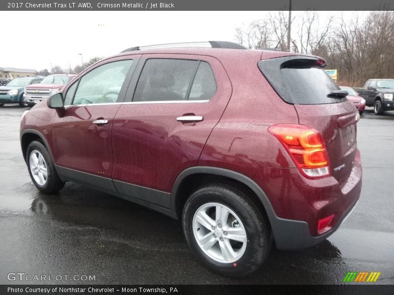 Crimson Metallic / Jet Black 2017 Chevrolet Trax LT AWD